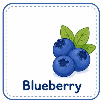 blueberry clipart with leaves