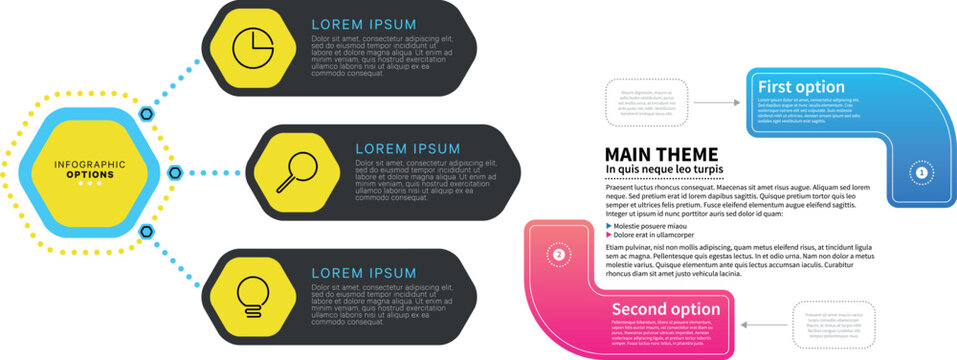 3 Layer Diagram Template Modern Minimal Business Infographic Slide with Editable Text Layout Vector Design