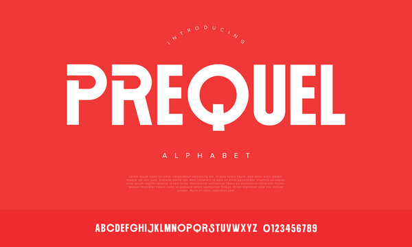 Prequel Bold Geometric Sans Serif Font for Impactful Movie Titles and Sport Branding Designs