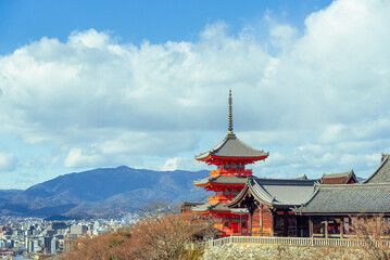 Obraz premium Gion,The district was built to accommodate the needs of travellers and visitors to the shrine.It eventually evolved to become one of the most exclusive and well-known geisha districts in all of Japan