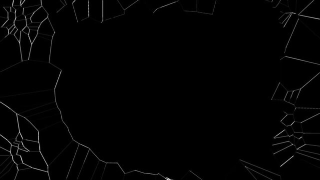 Explosion of a glass shattering on green screen background shattered glass, cracked window vfx, 3d animation glass fracture effect. crystal glass panel is broken shattering in explosion