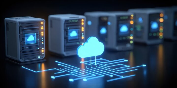 The scalable network solution relies on a cloud computing platform to manage the complex infrastructure of a modern data hub.