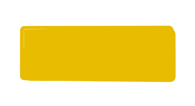 Blank Yellow Rectangular Badge with Rounded Corners