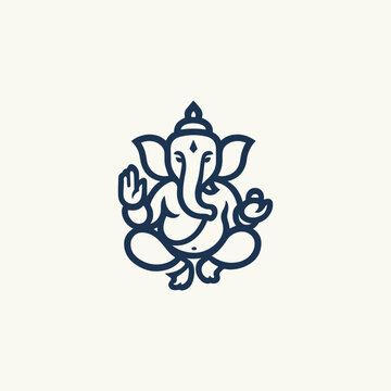 Ganesha God Logo