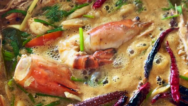 Tom Yum Goong is one of Thailandb is most iconic dishes