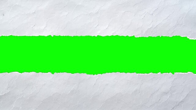 Organic paper edges for left to right wipes, reveals, and clean luma matte compositing in video editing. White Ripping Torn Paper Background 4k animation white ripping torn paper with matte layer