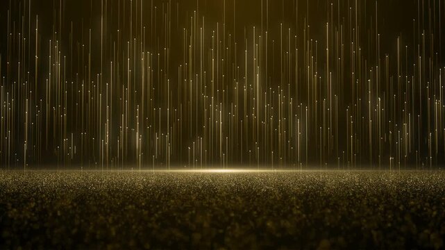 Digital Glowing Lines Abstract Background with Futuristic Light Effect