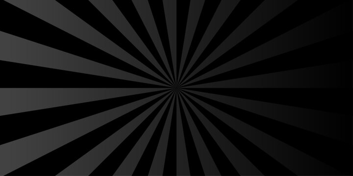 Sunburst Modern retro vintage sunrise balck and gray sunbeam element spiral striped. Spiral starburst and striped pattern abstract geometric retro sunrays line wavy texture.