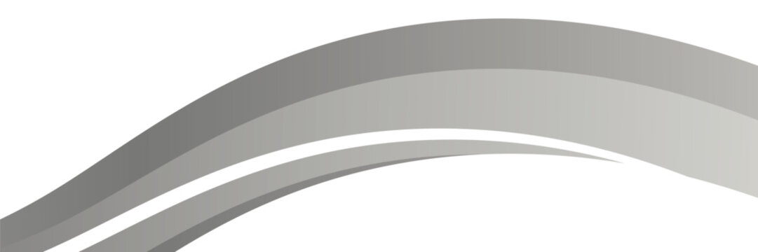  Flowing waves and swooshes with silver gradient for a luxurious border or footer on a certificate, banner