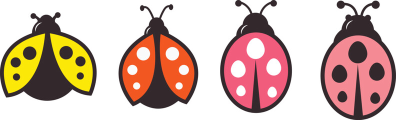 Lady bug insect vector  Art & Illustration © Abhiliya