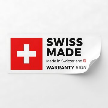 Swiss Made Warranty Sign - Symbol of Quality and Reliability.