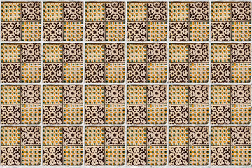 Background of vintage ceramic tiles © javarman