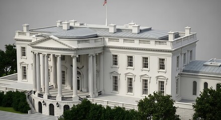Obraz premium The White House - A Symbol of American Democracy and Leadership.