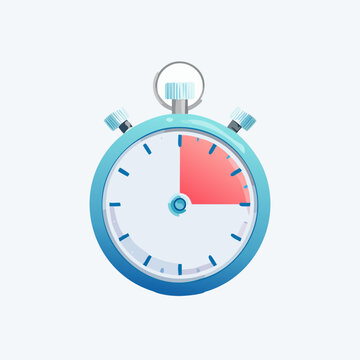 Adobe Illustrator ArtworkRed alert timer icon for cybersecurity incident response and urgent threat detection
