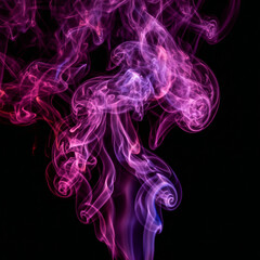 Obraz premium Abstract background of smoke swirling in pink and purple colors
