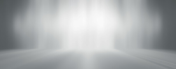 Plakat perspective floor backdrop black room studio with gray gradient spotlight backdrop background for display your product or artwork 