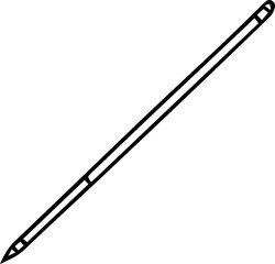 Obraz premium Minimal Stick Line Art Vector Illustration Clean Thin Outline Design