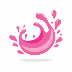 Fototapeta premium Pink Liquid Splash