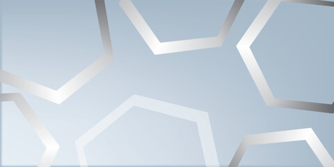 Fototapeta premium White abstract background with dynamic wavy hexagon texture. suitable for wallpaper simple