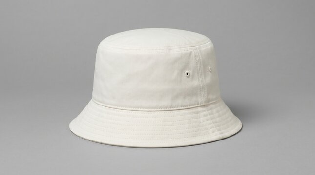 White blank bucket hat mockup