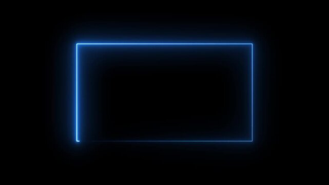 saber neon frame glowing animation.