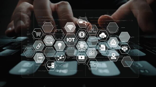 AI and IoT form an intelligent digital infrastructure linking data, connectivity, analytics, blockchain, cloud, and security systems in a seamless network. Marrow