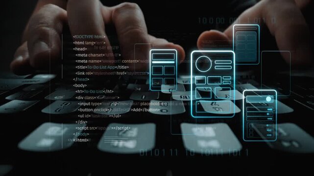 UI UX mockup showing application layout, structure, and code interface. UI design defines user flow, UI design improves clarity, UI design enhances experience, and UX design supports logic. Marrow