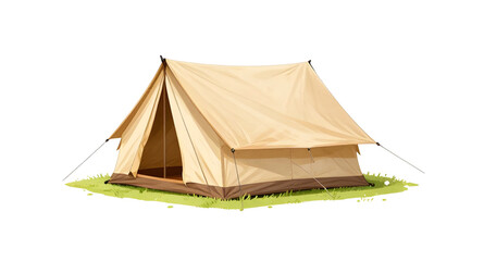 alpine camping canvas illustration, mountain tent outdoor scene, camping gear vector design, nature adventure landscape, hiking campsite graphic, wilderness tent illustration, scenic mountain camping, © mrpixel