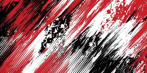Gaming esport background striking stripes electric banner vector illustration design red black grunge brush wing comic pattern modern abstract concept livery stripes decal paint splash splatter.eps 10 © Samsul