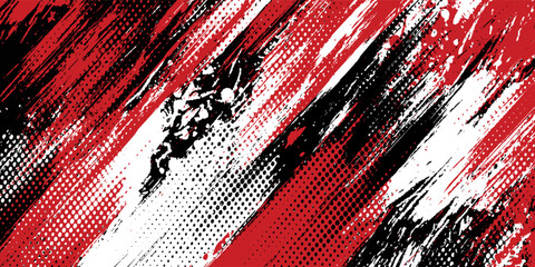 Gaming esport background striking stripes electric banner vector illustration design red black grunge brush wing comic pattern modern abstract concept livery stripes decal paint splash splatter.eps 10 © Samsul