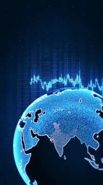 Stock market investment trading financial, coin India flag Forex profit finance business trend data background. Indian Rupee Growth Economic Rising Financial Market, Digital Economy Investment Success