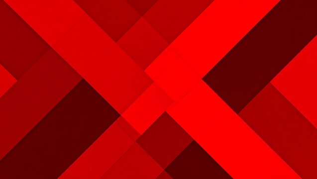 Red geometric pattern with crisscrossing lines and shapes in various shades  abstract design