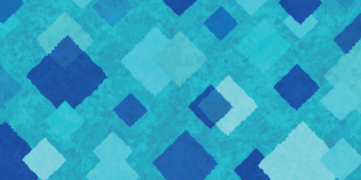 Blue Abstract Geometric Diamond Pattern Background Illustration