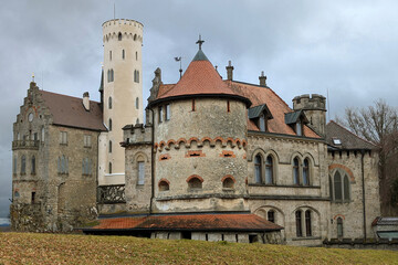 Fototapeta premium Lichtenstein Castle West View