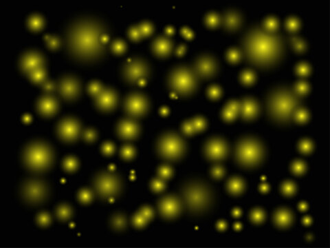 Glowing fireflies in the night a magical and ethereal scene