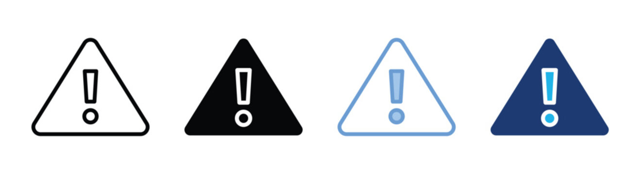 Risk icon set multiple style collection