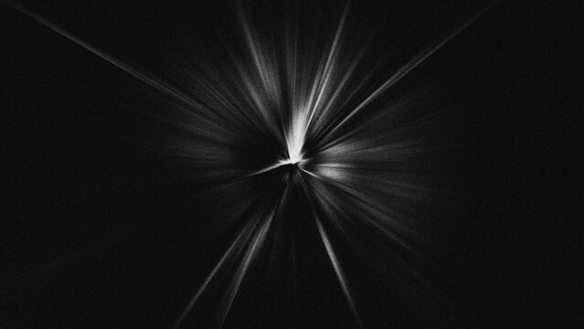 Abstract monochrome zoom motion speed lines background with radial blur effect