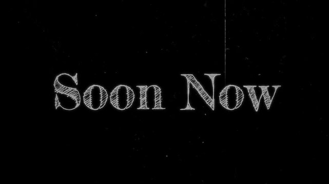 soon now minimalist countdown concept for new year or product launch on dark background