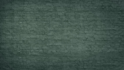 Fototapeta premium Aged Painted Brick Wall with Authentic Sage Olive Texture Loft Style Industrial Finish