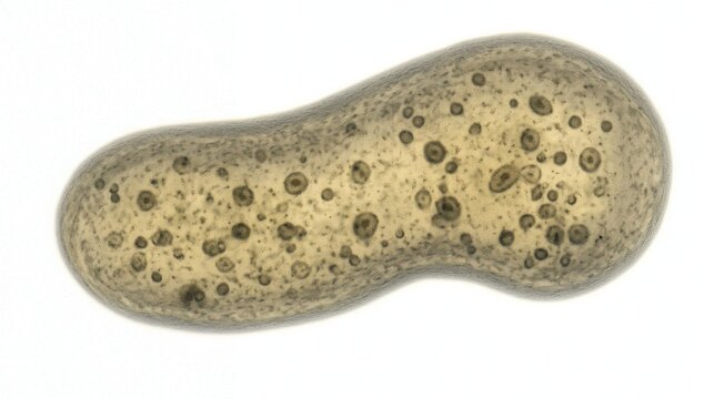 Extremely Magnified Paramecium Microscopic Organism