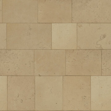 Seamless Realistic Stone Brick Beige Wall Surface Material Texture