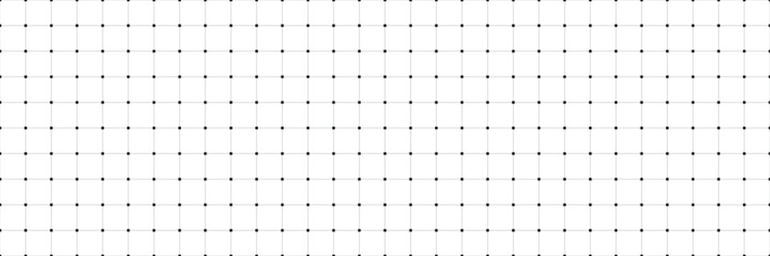 Neutral grid pattern with black nodes and thin lines on light background, precise geometric texture, seamless abstract layout for technical drawing, engineering style wallpaper, structured design