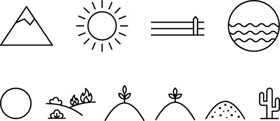 Minimalist Church Tower Line Art Icon Set with Christian Spires Domes and Crosses for Architecture Religion History and Logo Branding Designs © Lipi