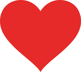 Classic Red Heart Vector Icon for Valentines Day Romantic Greetings Healthcare Charity Social Work and Love Themed Graphic Designs © Lipi