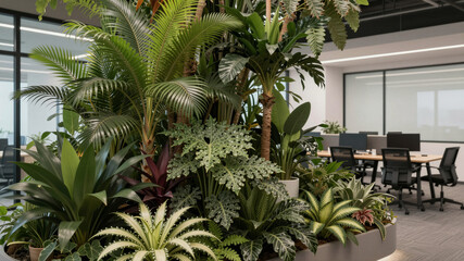 Obraz premium Biophilic office design plants - Health & Wellness