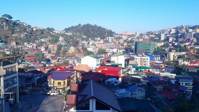 Cityscape of Baguio City, Philippines