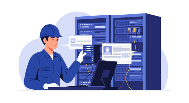 Secure server maintenance technology network architecture for data protection