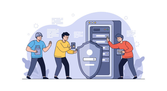 Cybersecurity team actively defending digital network from cyber threats and attacks
