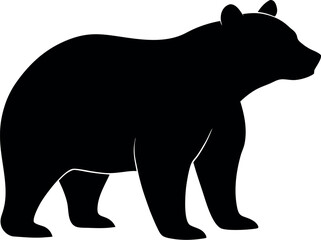 Fototapeta premium bear silhouette vector