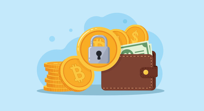 Secure Digital Cryptocurrency Wallet for Financial Asset Management and Transaction Protection